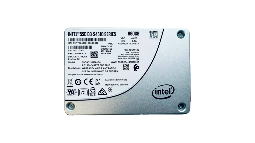 Накопитель SSD SATA NEW 960GB 2.5" Intel D3-S4510