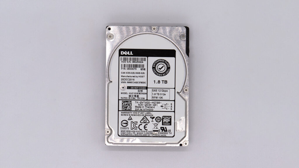 Накопитель HDD SAS USED 1.8TB 2.5" Dell EMC 08GZ7MTA