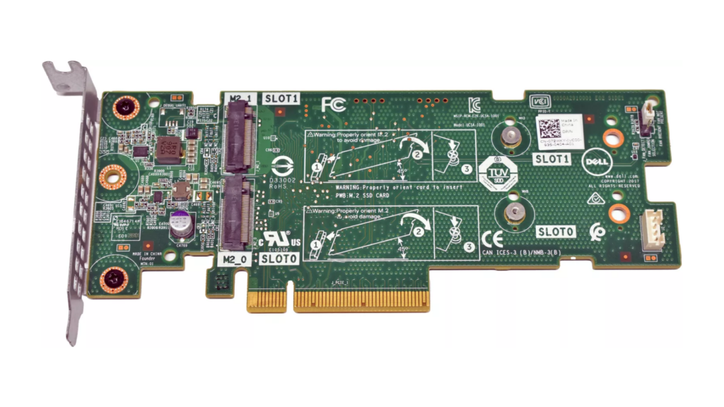 Dell Boss-1 card  M.2*2 Controller Card 072WKY and 240gb m.2 nvme*2 USED