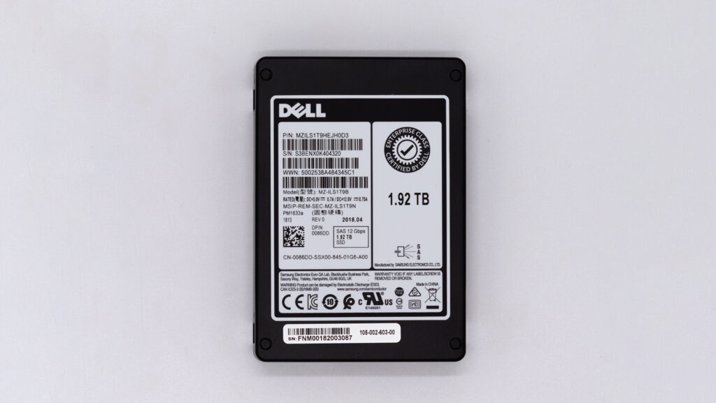 Накопитель SSD SAS USED 1.92TB 2.5" Dell PM1633a