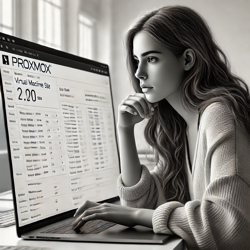 Узнать размер диска VM в Proxmox