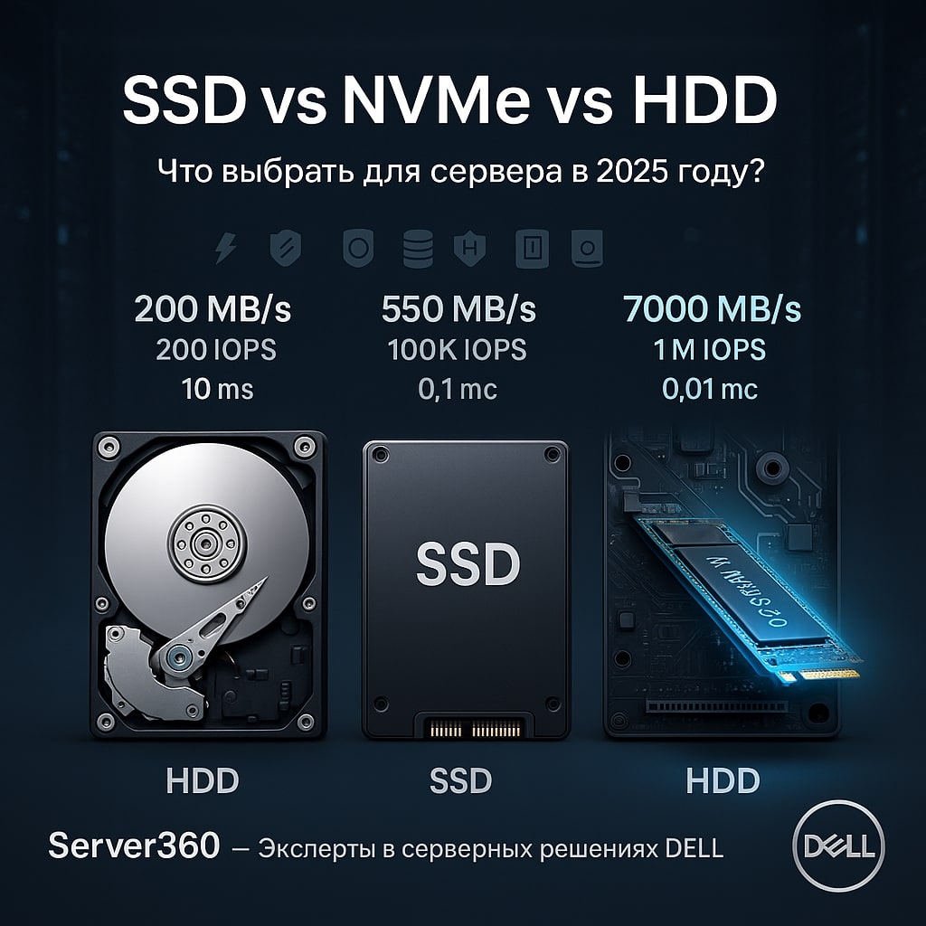 SSD/NVMe или HDD в сервере: что выбрать для максимальной производительности и надежности?