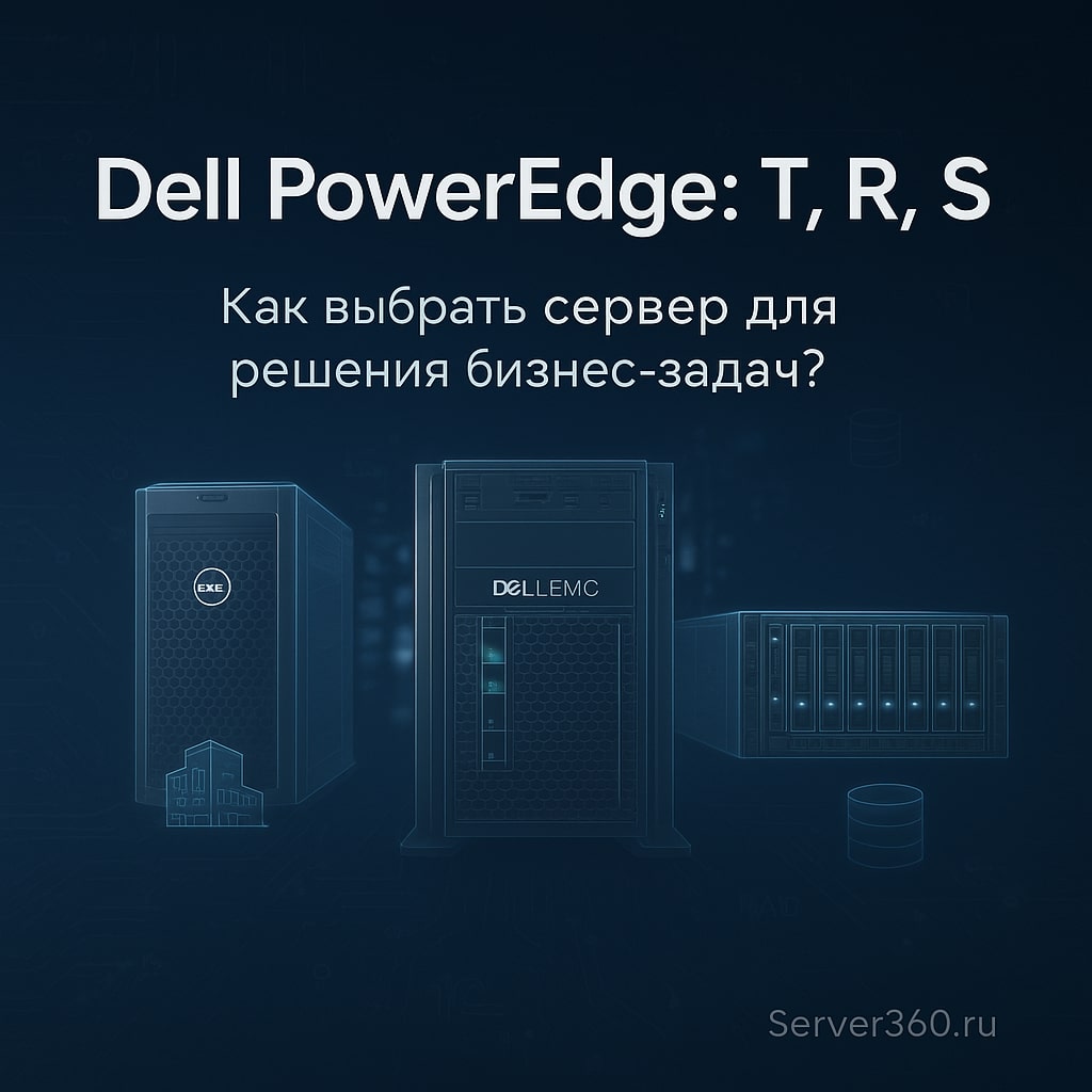 Сравнение серверов Dell PowerEdge: T-серия, R-серия, S-серия — как выбрать подходящую модель для бизнеса