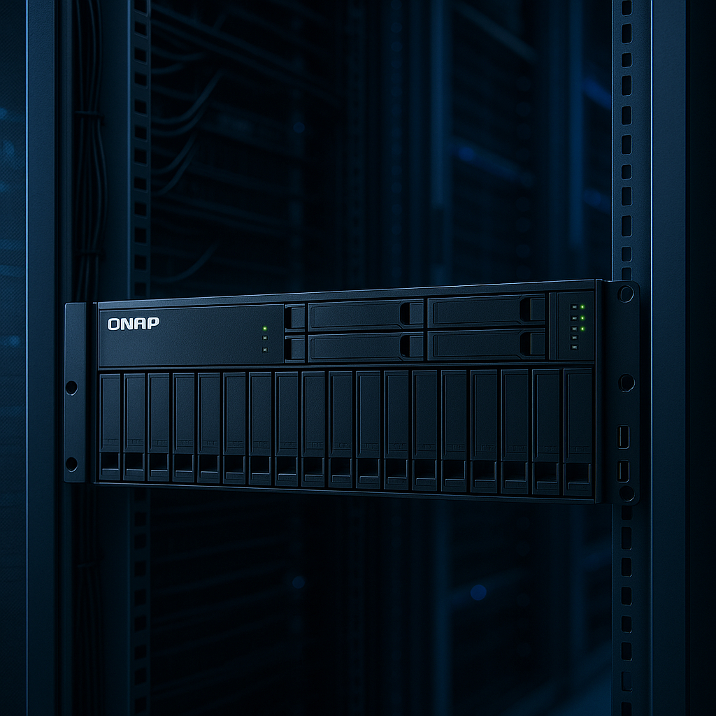 QNAP выпустила стоечное хранилище TS-h2477AXU-RP на платформе AMD: мощь, надёжность и масштабируемость для бизнеса