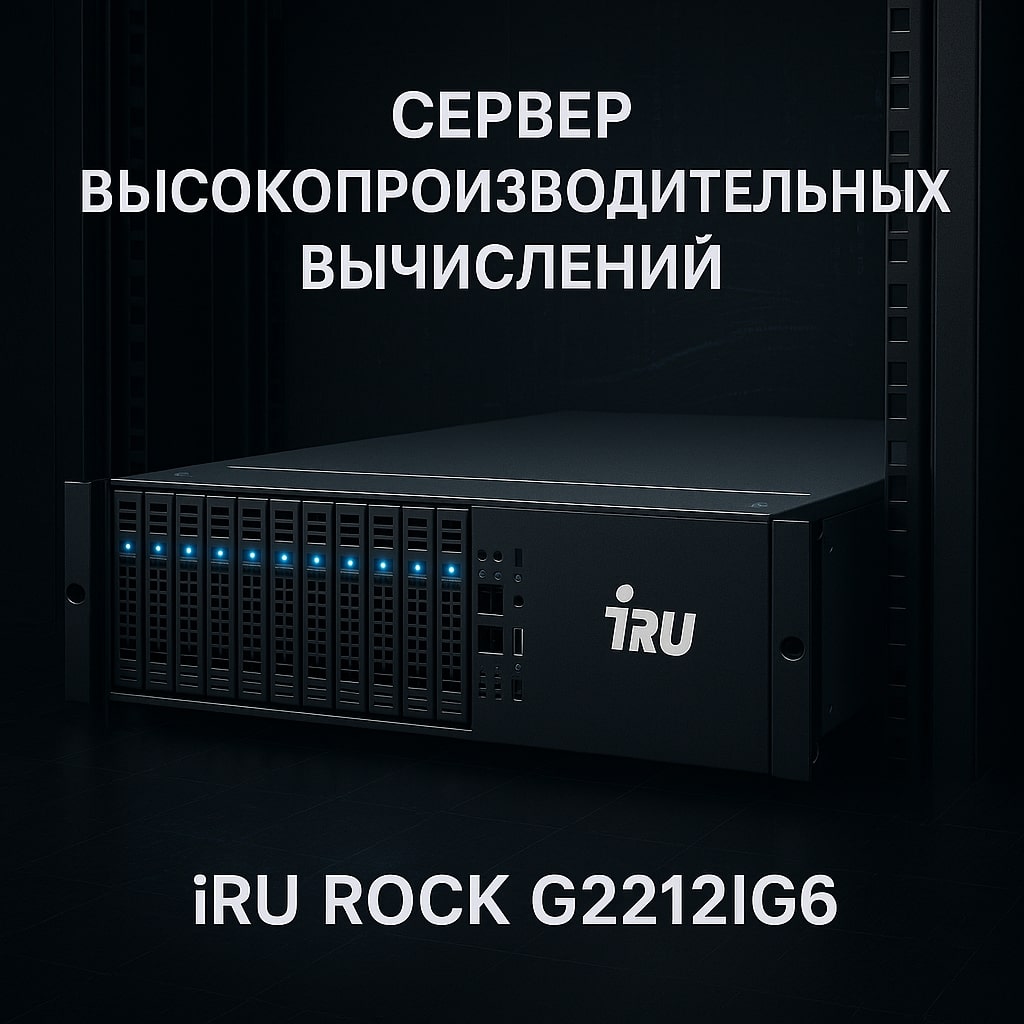 iRU представил сервер для высокопроизводительных вычислений: Rock G2212IG6 как решение для виртуализации, аналитики и больших данных