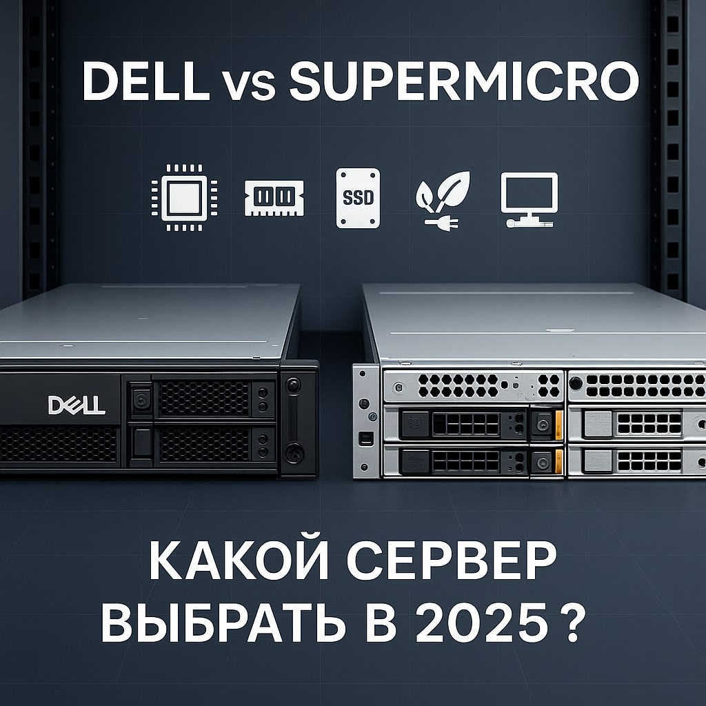Сравнение серверов Dell и Supermicro: какой выбрать для бизнеса в 2025 году?