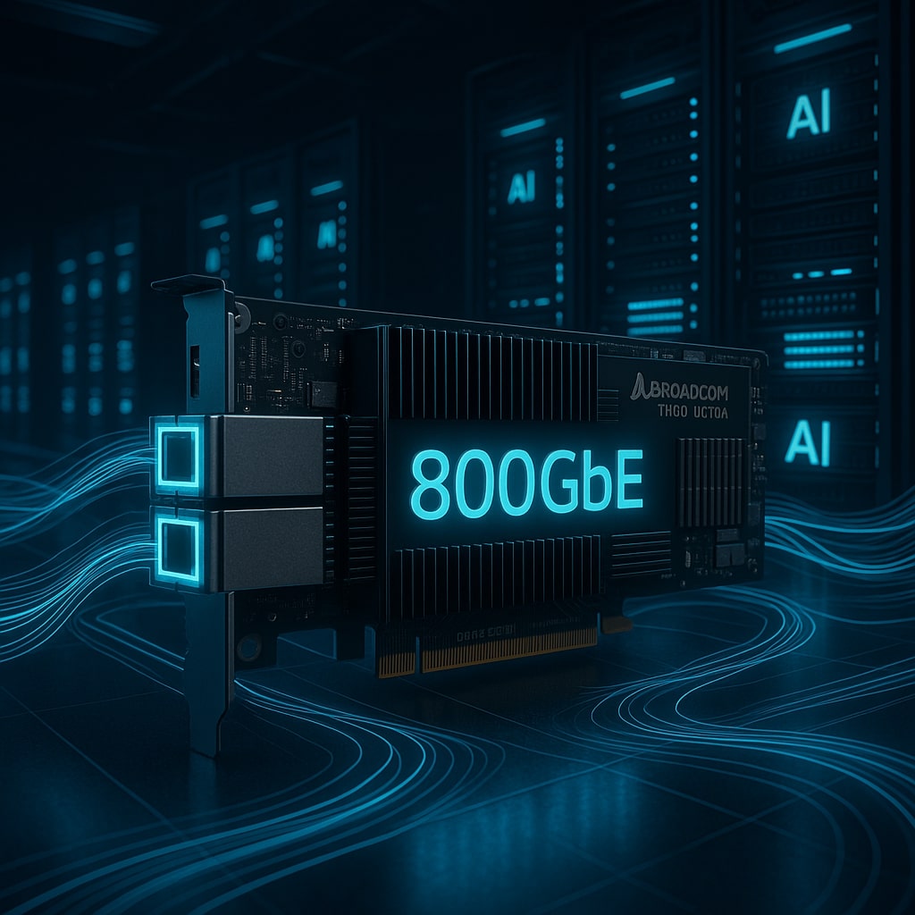 Broadcom представила первые в мире 800GbE-адаптеры Thor Ultra с поддержкой Ultra Ethernet для масштабных ИИ-кластеров