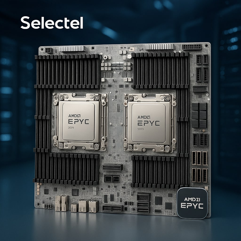 Selectel представила российскую серверную платформу на базе AMD EPYC 9005 Turin