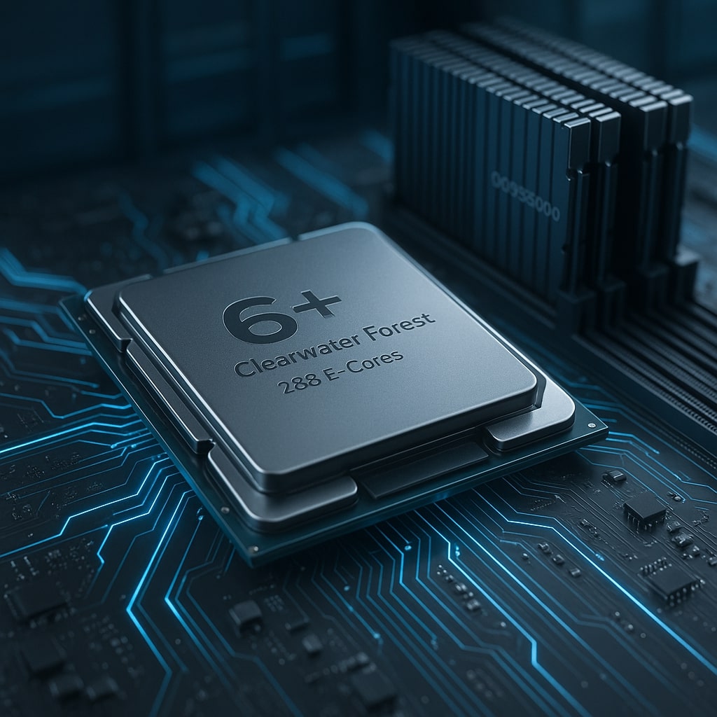 Intel анонсировала процессоры Xeon 6+ — Clearwater Forest с 288 E-ядрами Darkmon