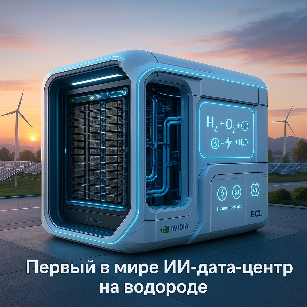 «Зелёная» энергия для «зелёных» ускорителей: Lambda и ECL впервые запитали NVIDIA GB300 NVL72 от водорода
