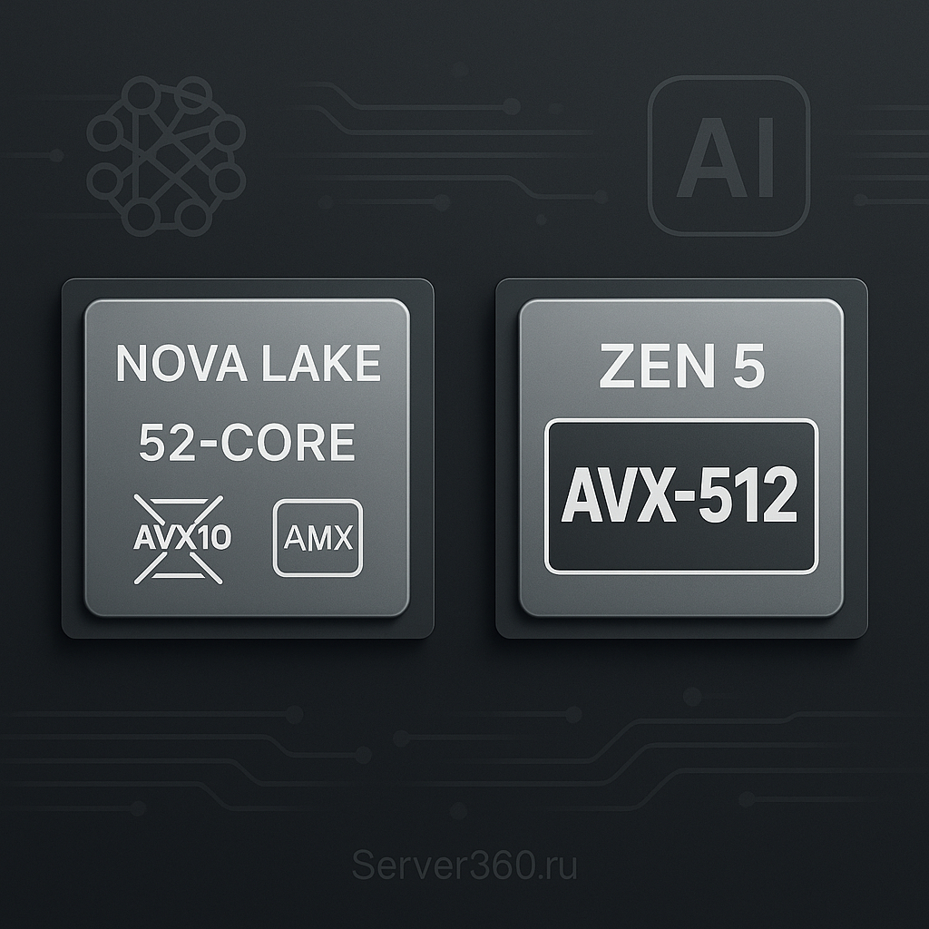 Процессоры Intel Nova Lake могут остаться без AVX10, APX и AMX: что это значит для пользователей и рынка
