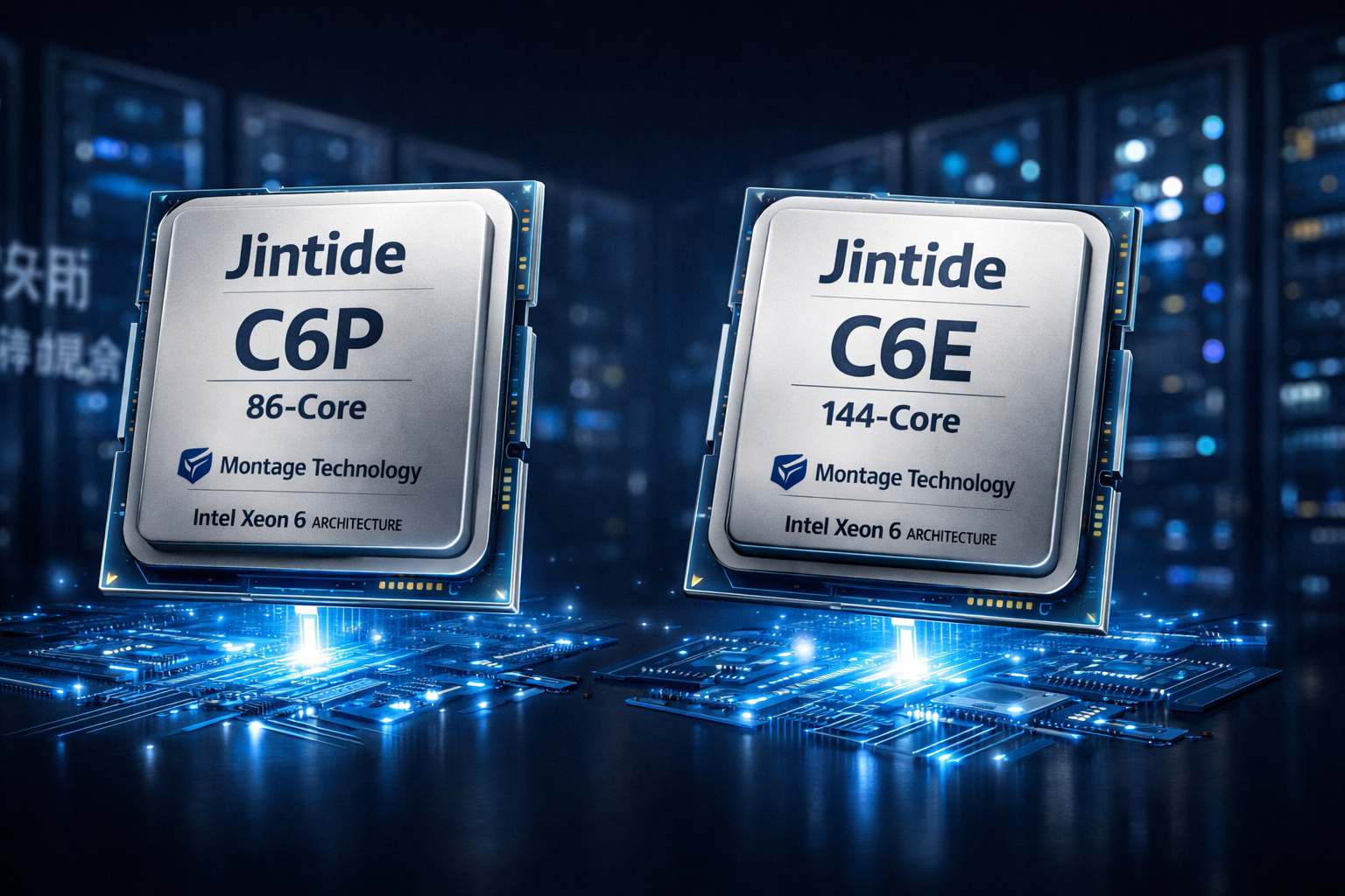 Серверные процессоры Jintide от Montage Technology: китайская адаптация Intel Xeon 6 для дата-центров нового поколения