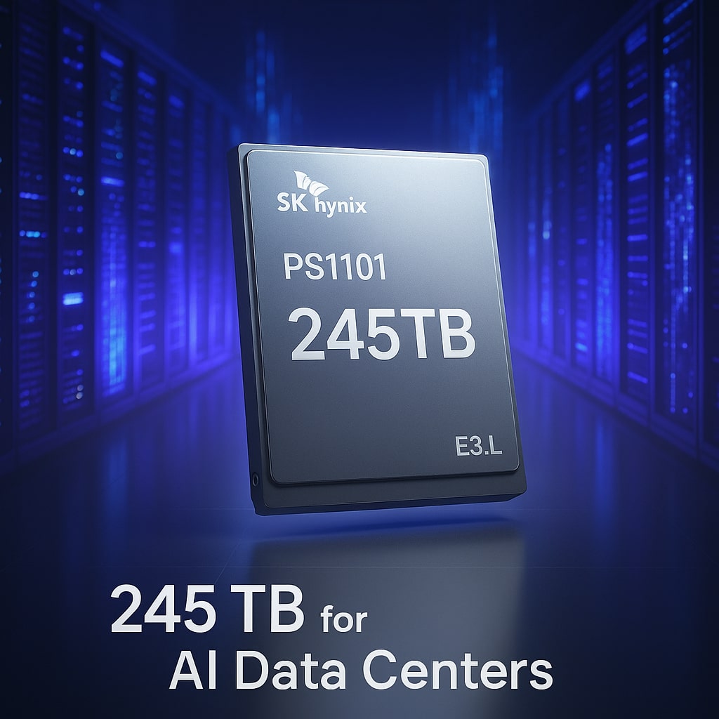 SK hynix показала 245-Тбайт SSD серии PS1101 для дата-центров: новый этап в эволюции ИИ-хранилищ