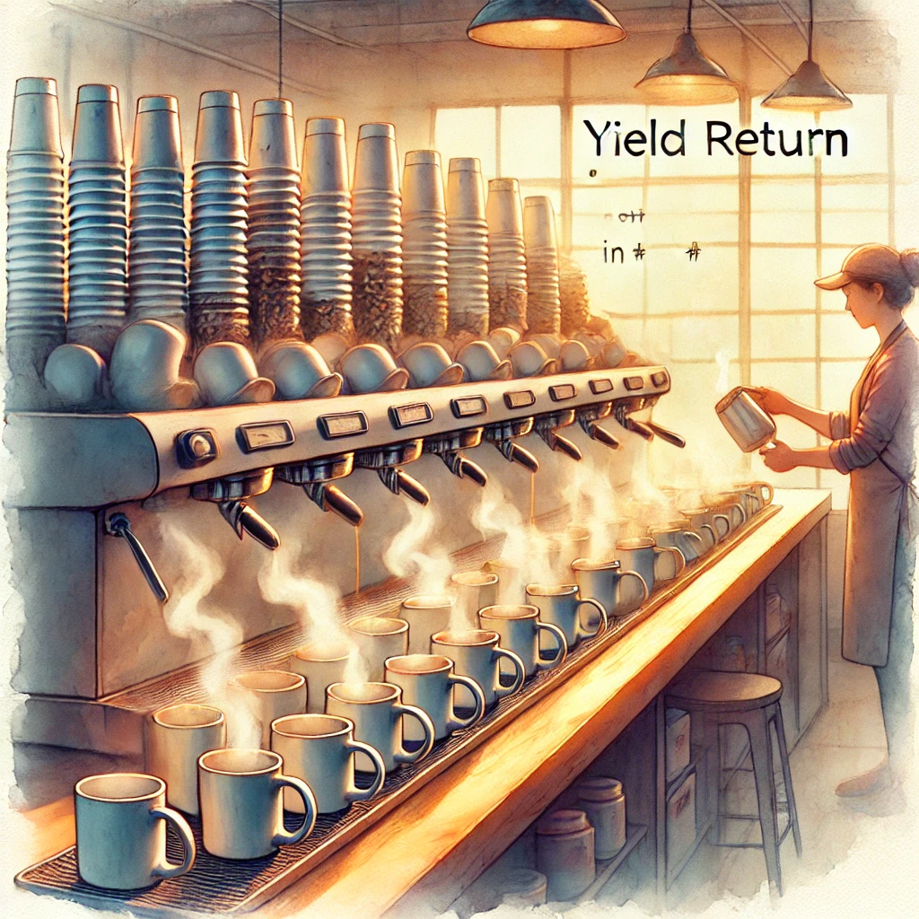 Как работает yield return в C#?