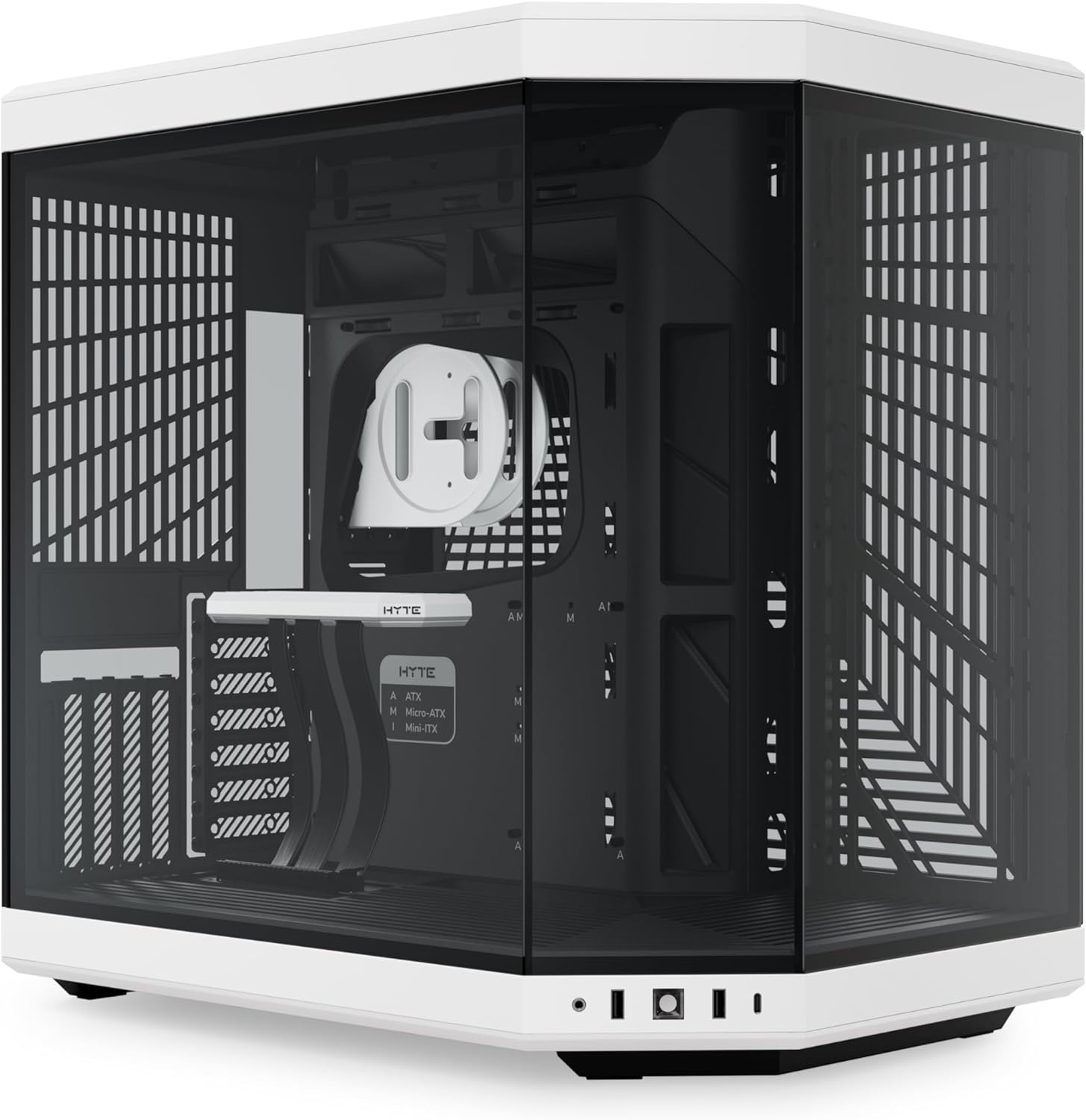 Корпус для ПК HYTE Y70 CS-HYTE-Y70-BW White/Black — Стильный Mid-Tower с PCIe 4.0