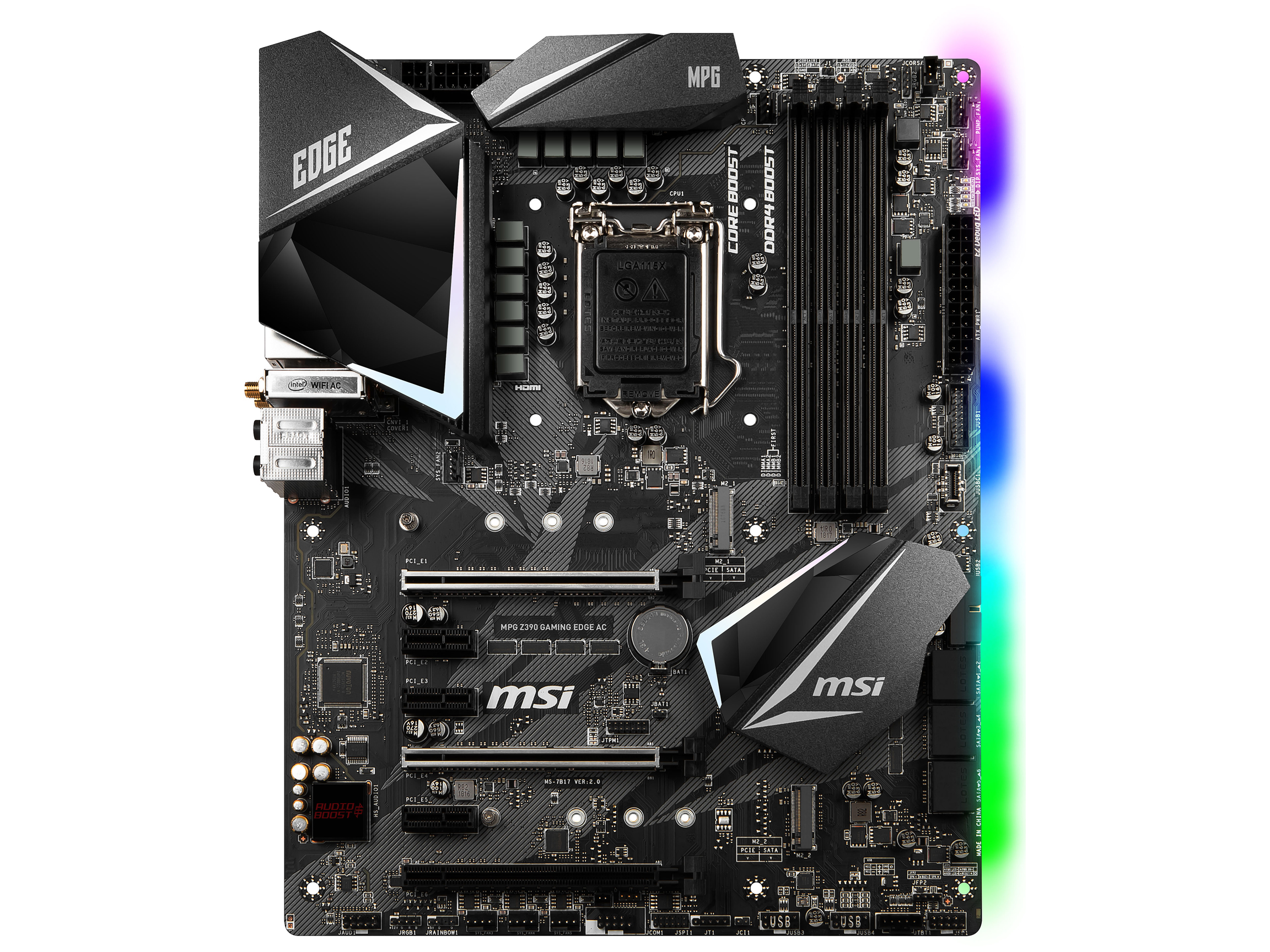 MSI MPG Z390 GAMING EDGE AC LGA 1151 (300 Series) ATX Intel Motherboard