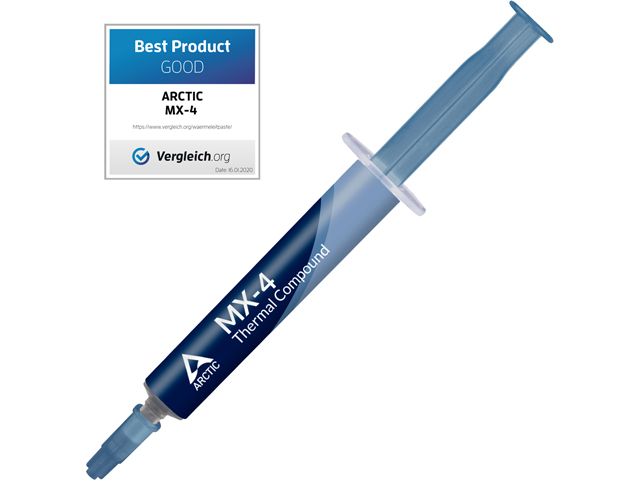 ARCTIC MX-4 — Thermal Compound Paste — Carbon Based High Performance — Heatsink Paste — Thermal Compound CPU for All Coolers, Thermal Interface Material — High Durability — 8 Grams