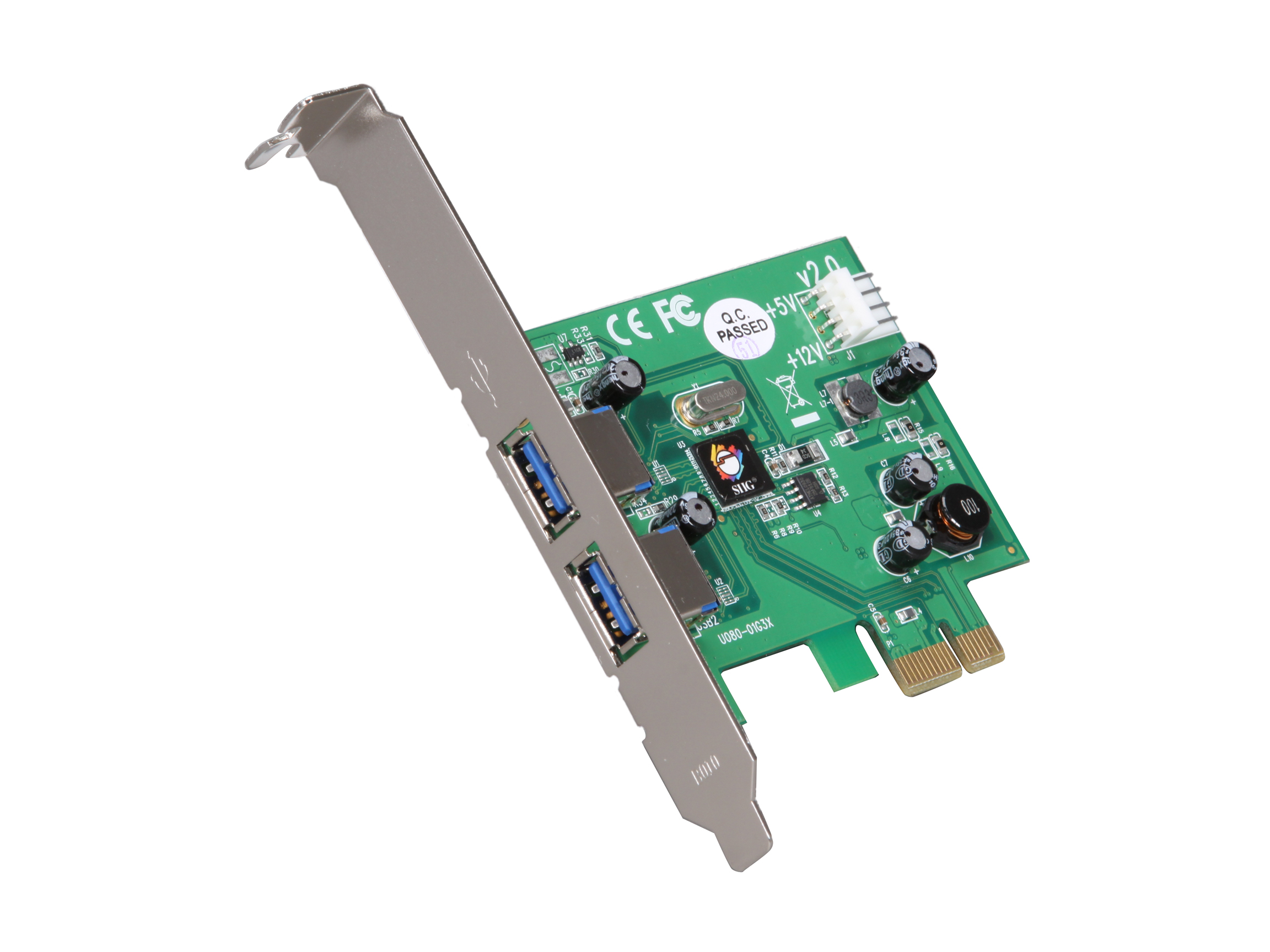 SIIG PCI Express to 2-Port USB 3.0 SuperSpeed Card Model JU-P20412-S2