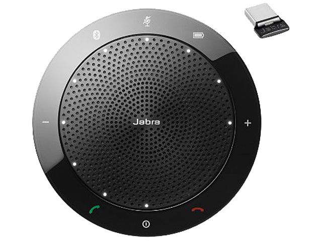 Jabra Speak 510+ MS Portable Speaker for Music and Calls Black