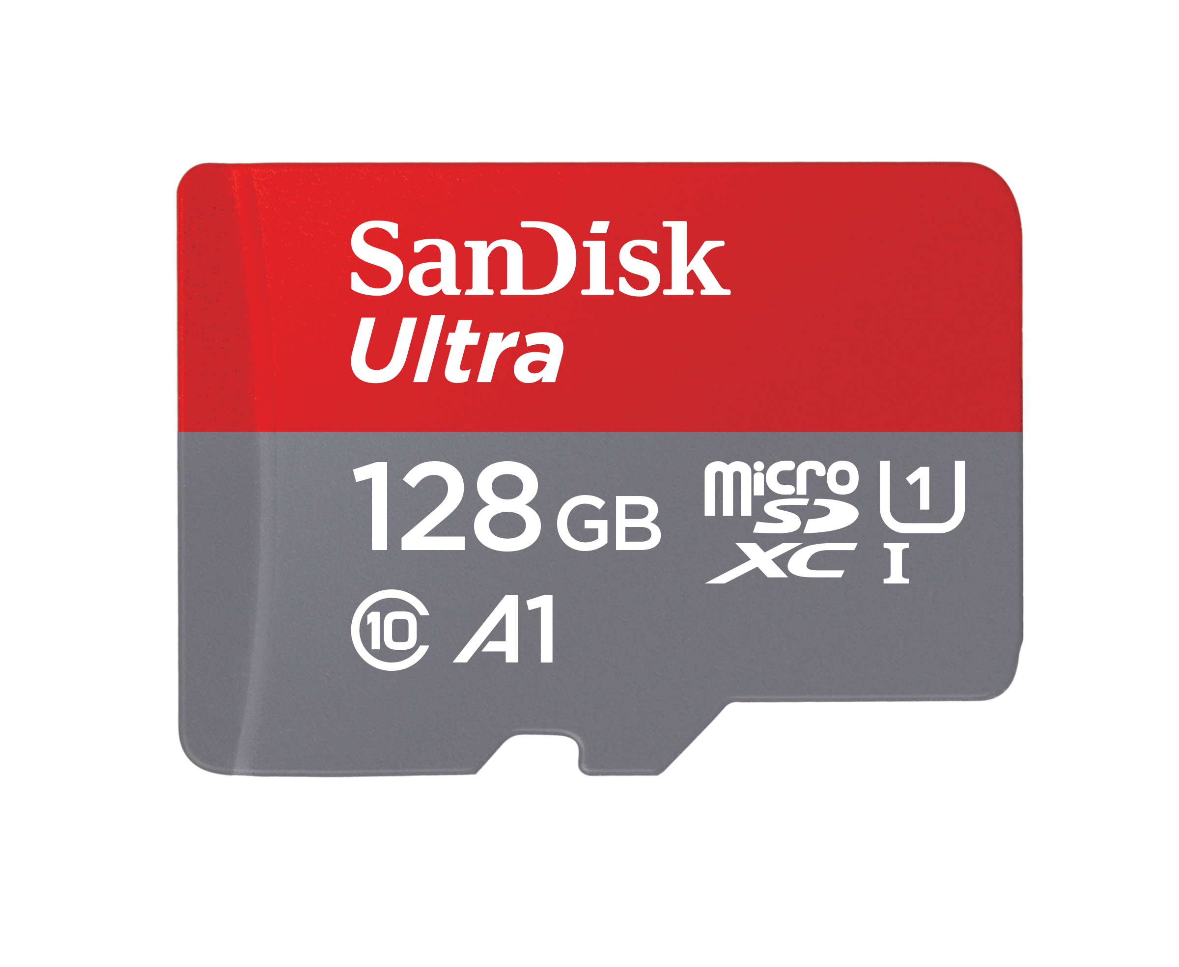 Карта памяти SanDisk 128GB Ultra microSDXC с адаптером, скорость до 140 МБ/с