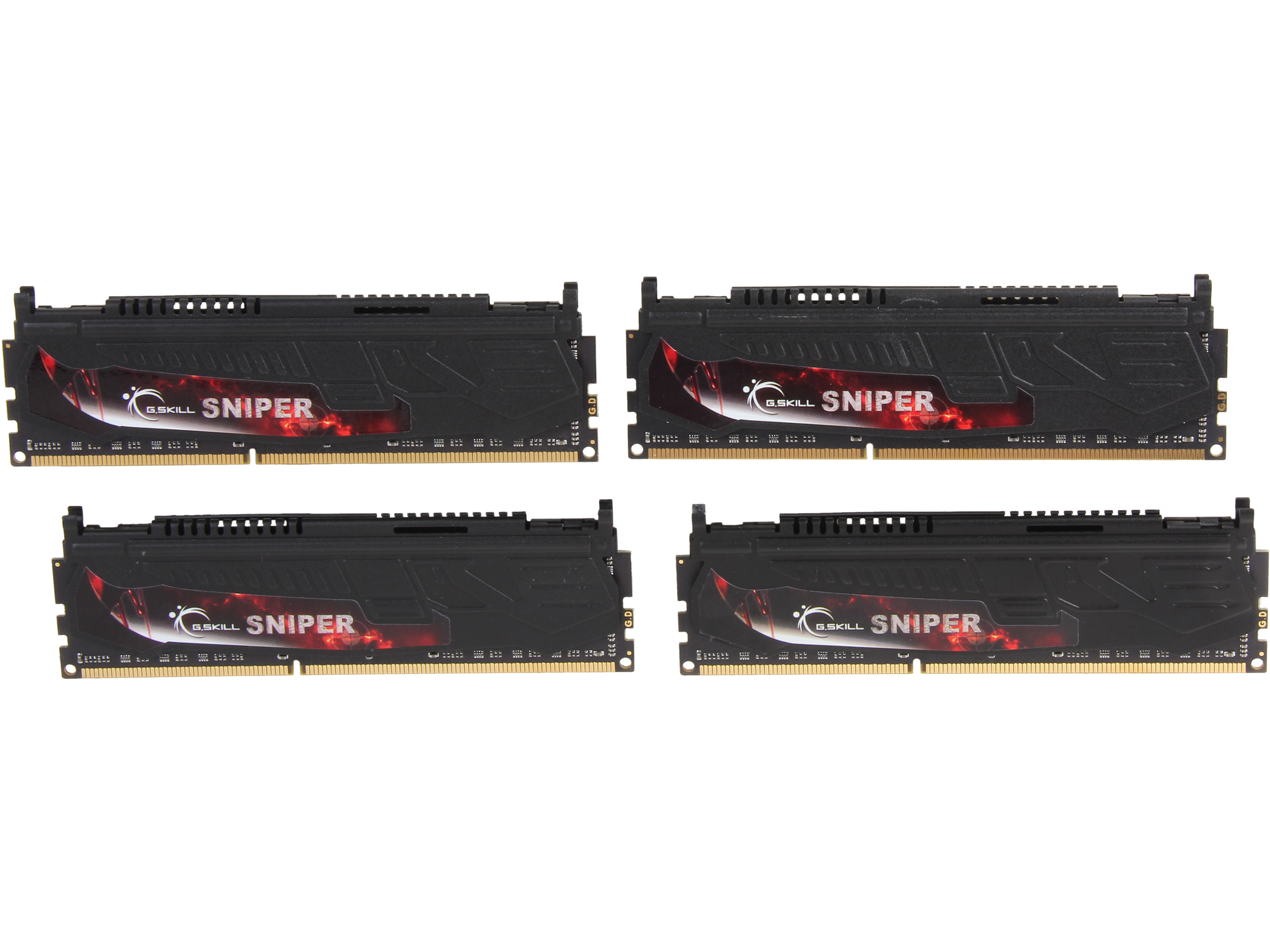 G.SKILL Sniper Series 16GB (4 x 4GB) DDR3 2400 (PC3 19200) Desktop Memory Model F3-2400C11Q-16GSR