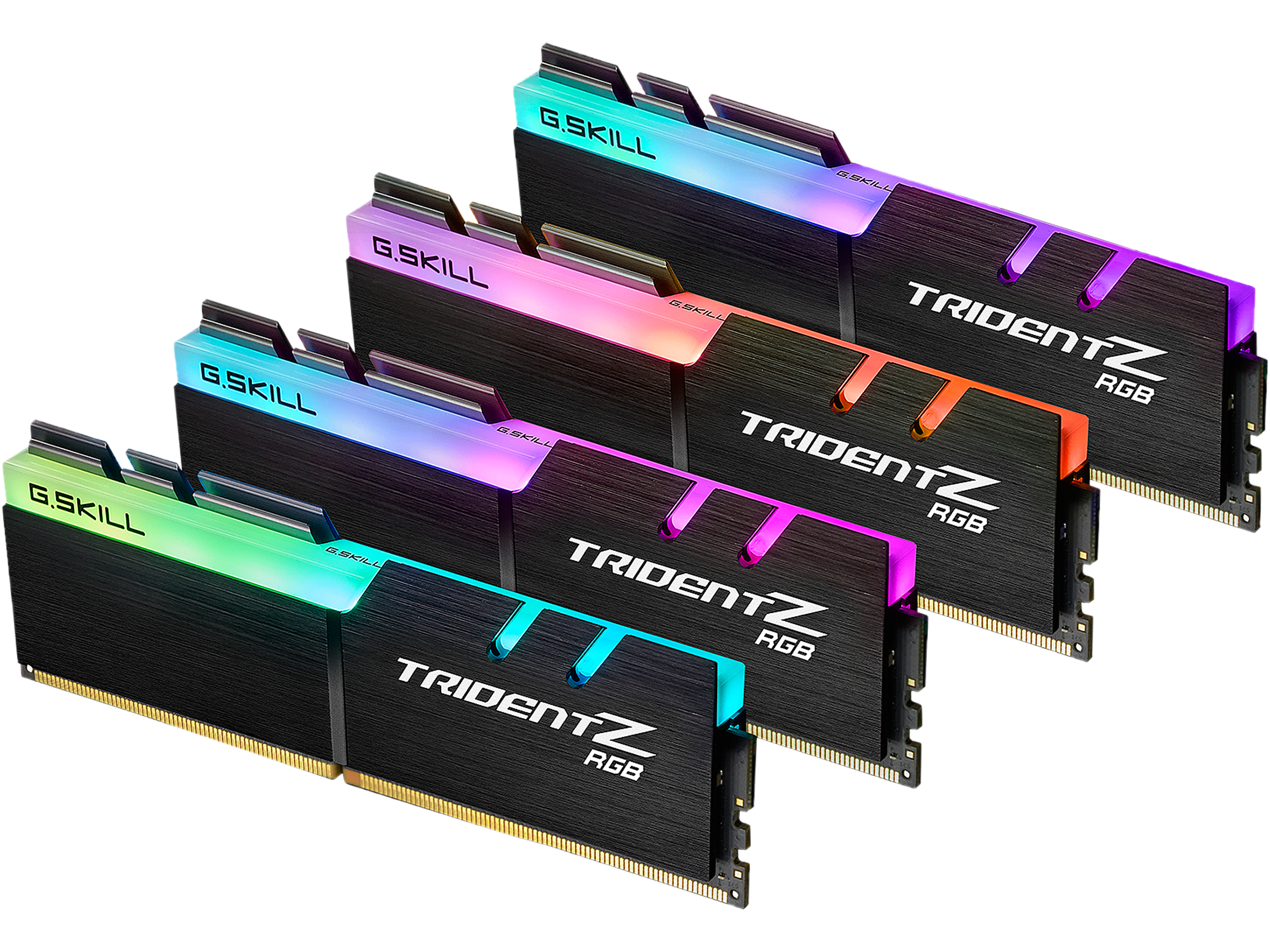 G.SKILL TridentZ RGB Series 64GB (4 x 16GB) 288-Pin PC RAM DDR4 3600 (PC4 28800) Desktop Memory Model F4-3600C17Q-64GTZR