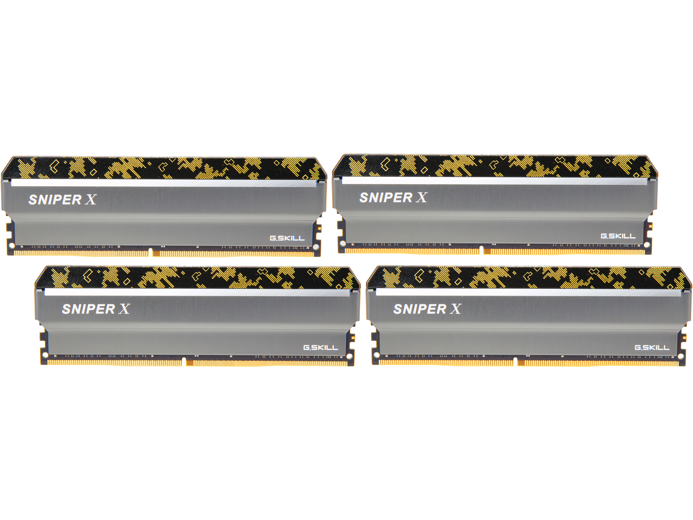 G.SKILL Sniper X Series 64GB (4 x 16GB) DDR4 3600 (PC4 28800) Desktop Memory Model F4-3600C19Q-64GSXKB