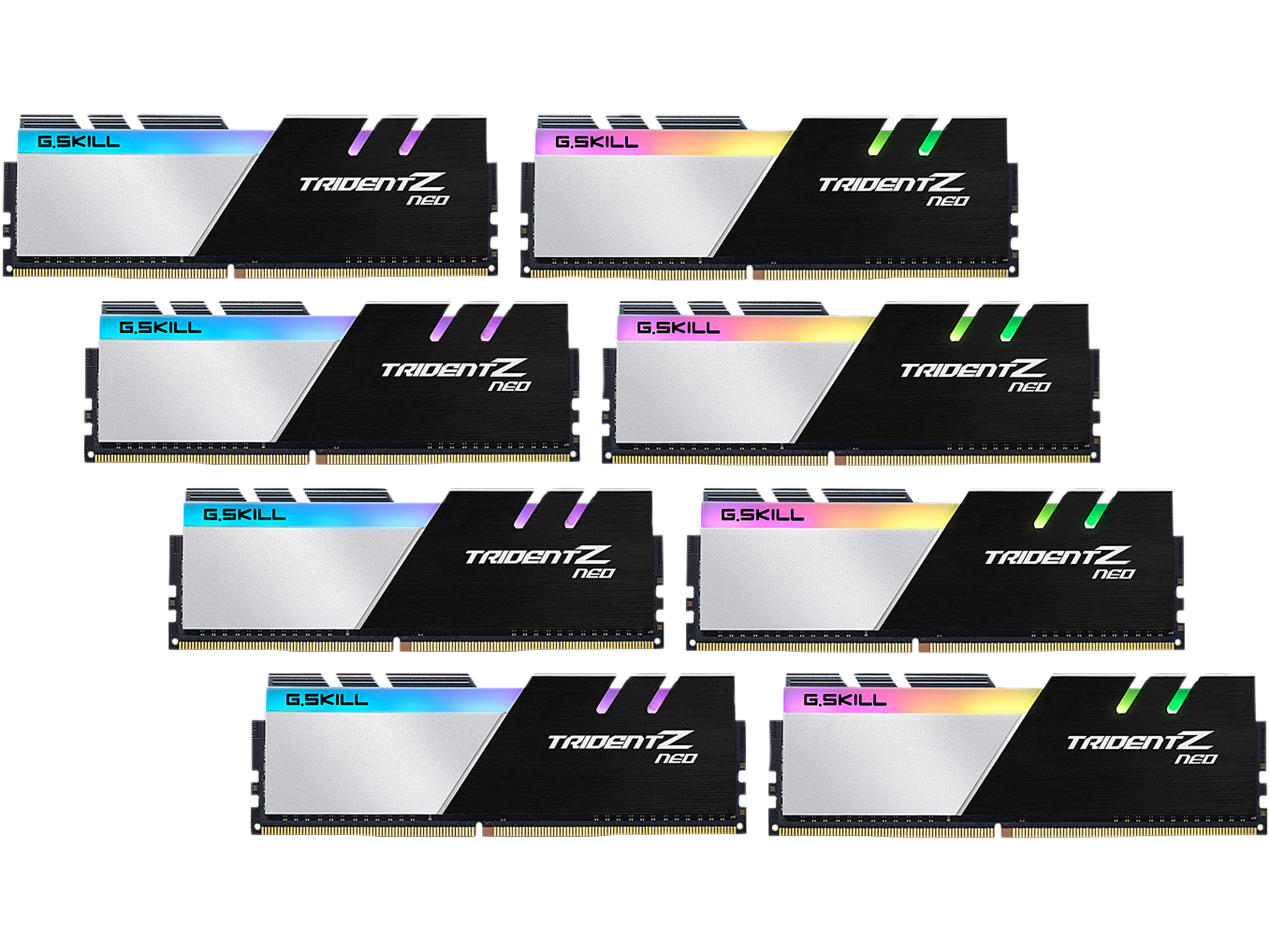 G.SKILL Trident Z Neo Series 256GB (8 x 32GB) 288-Pin PC RAM DDR4 3600 (PC4 28800) Desktop Memory Model F4-3600C18Q2-256GTZN