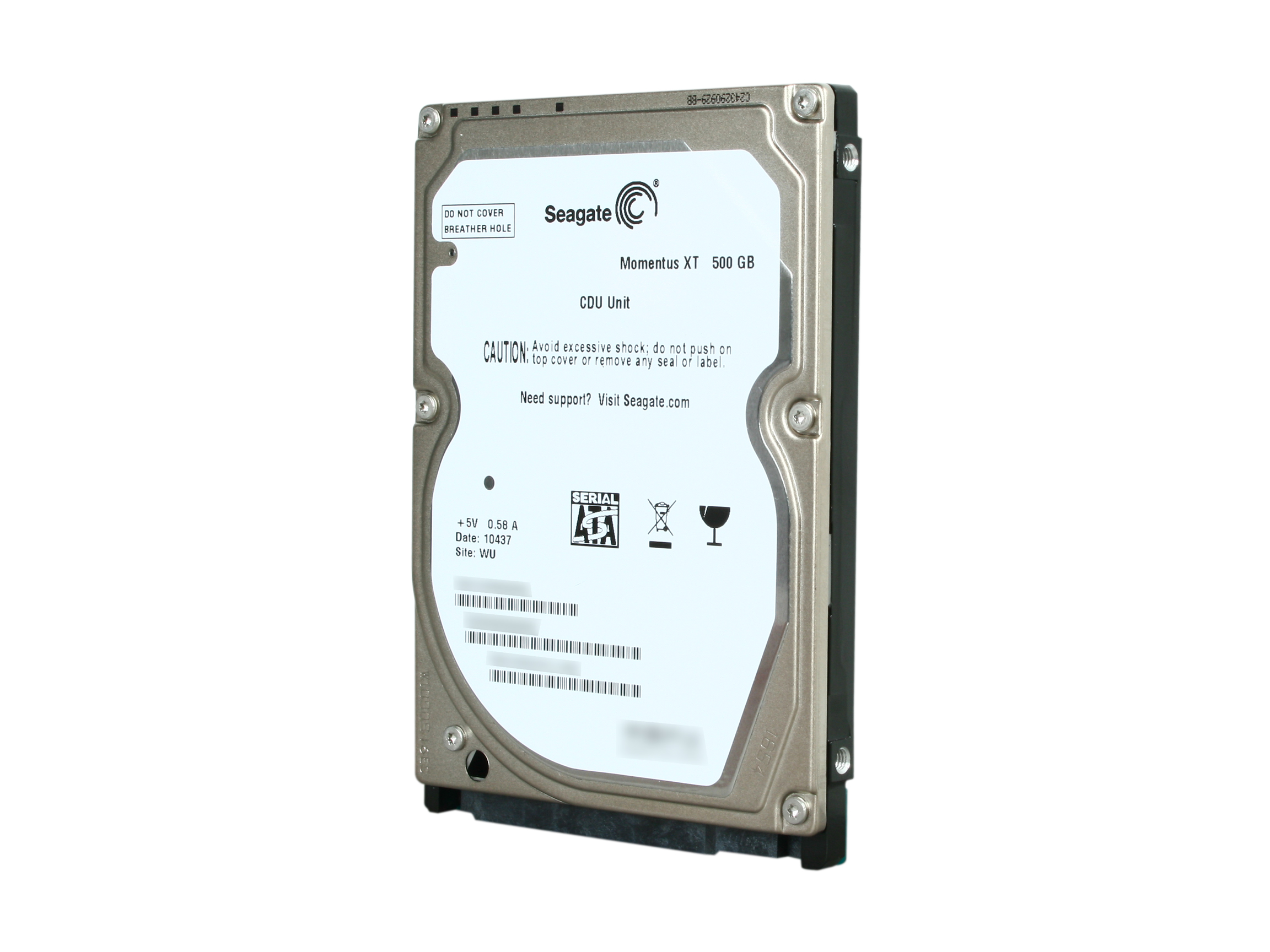Seagate Momentus XT ST95005620AS 500GB 7200 RPM 32MB Cache SATA 3.0Gb/s with NCQ 2.5″ Solid State Hybrid Drive Bare Drive