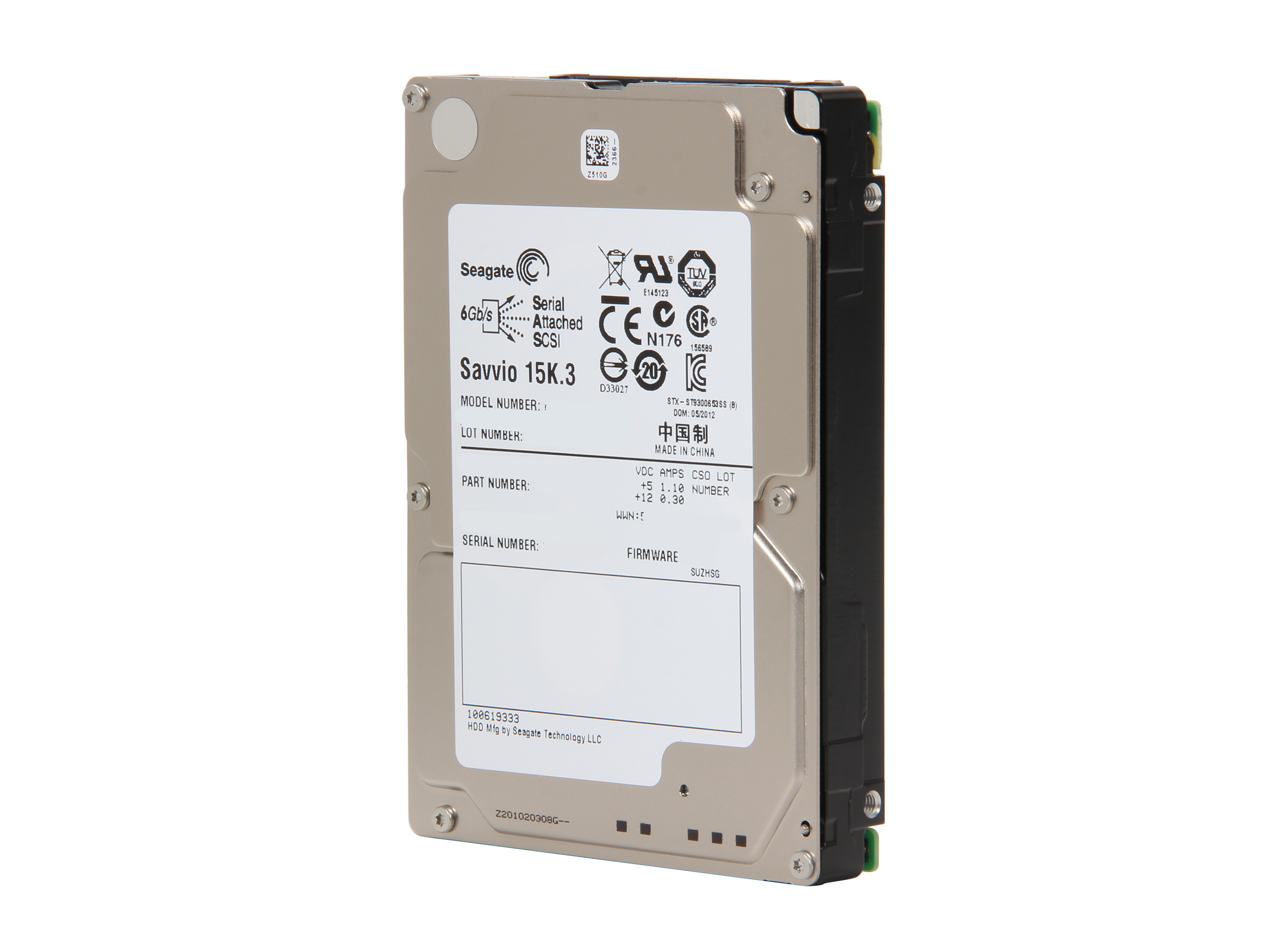Seagate Savvio 15K.3 ST9300653SS 300GB 15000 RPM 64MB Cache SAS 6Gb/s 2.5″ Internal Enterprise Hard Drive Bare Drive