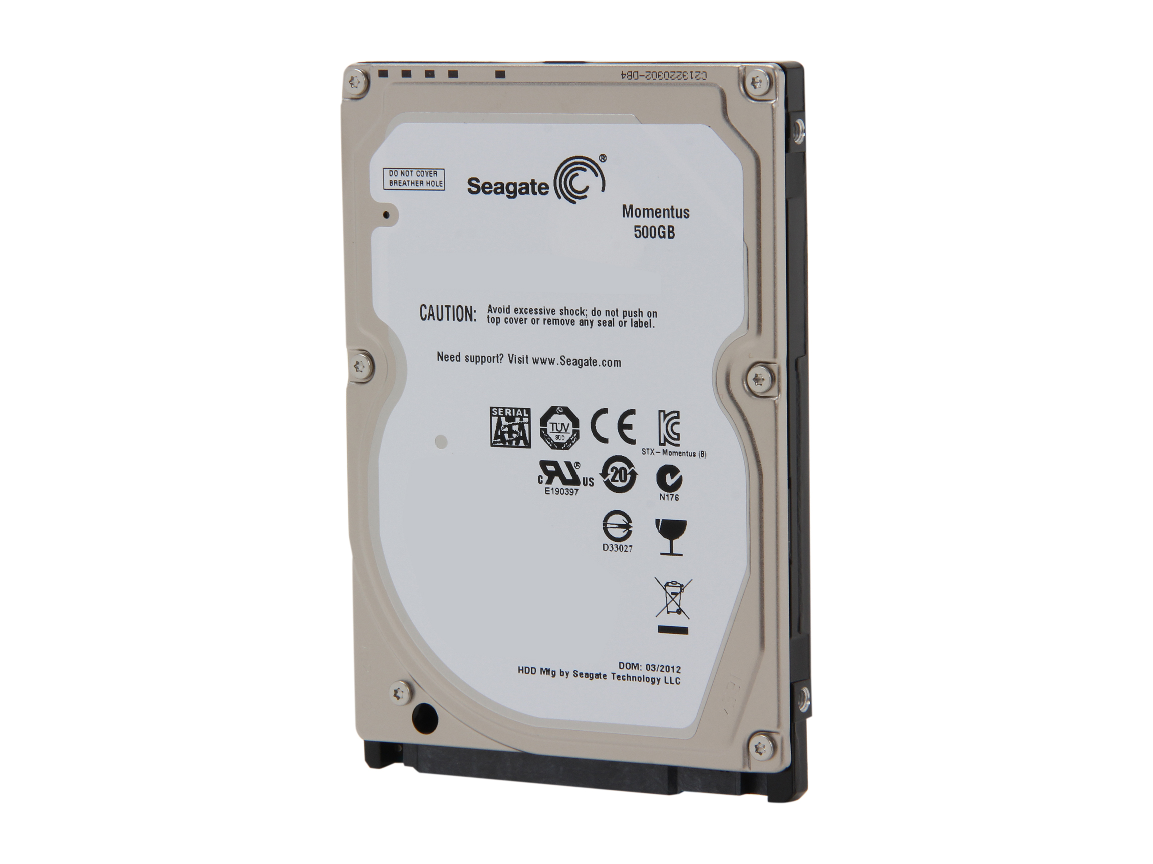 Seagate Momentus 7200.4 ST9500423AS 500GB 7200 RPM 16MB Cache SATA 3.0Gb/s 2.5″ Internal Notebook Hard Drive Bare Drive