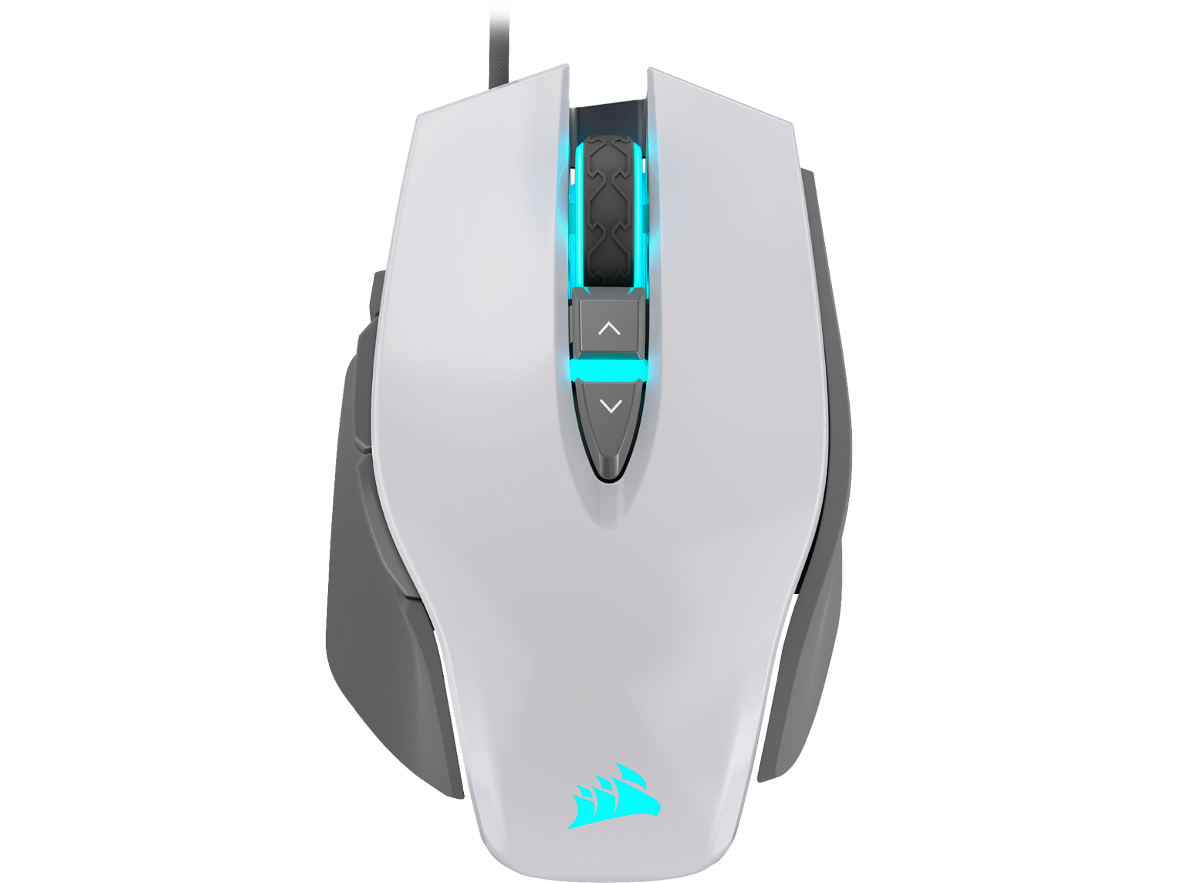 Corsair M65 RGB Elite — FPS Gaming Mouse — 18,000 DPI Optical Sensor — Adjustable DPI Sniper Button — Tunable Weights — White