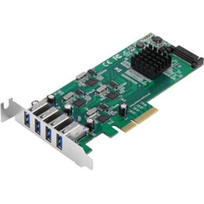 SIIG 4-Port SuperSpeed USB 3.0 PCIe Card — Quad Core