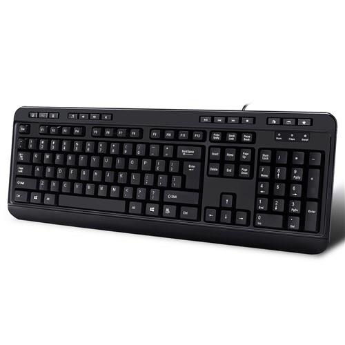ADESSO AKB-132HB ADESSO DESKTOP MULTIMEDIA USB KEYBOARD WITH BUILTIN 3 PORTS USB HUB  CONVENIENT