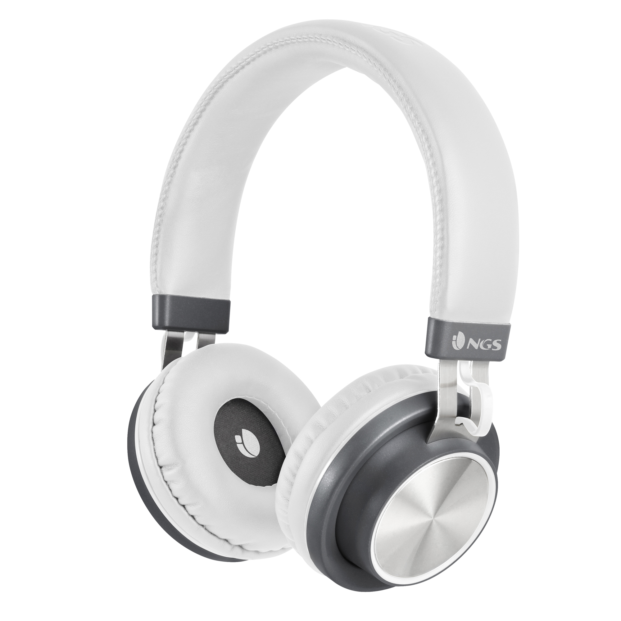 NGS Artica Patrol Wireless BT Stereo Headphones — White