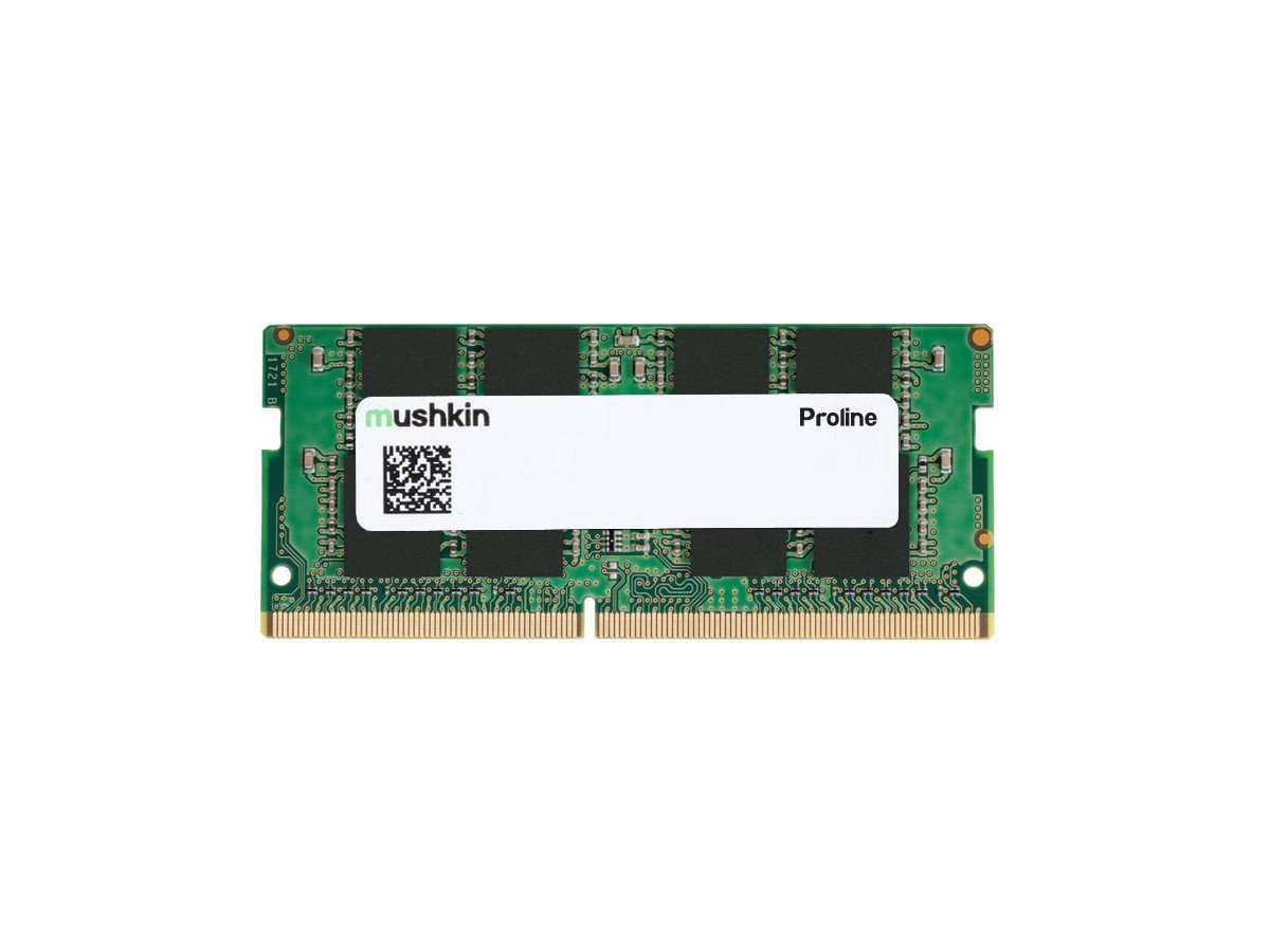 Mushkin 16GB Proline DDR4 PC4-2933 2933MHz Notebook Memory SODIMM 1Rx8 21-21-21-47 Model MPL4T293MF16G18