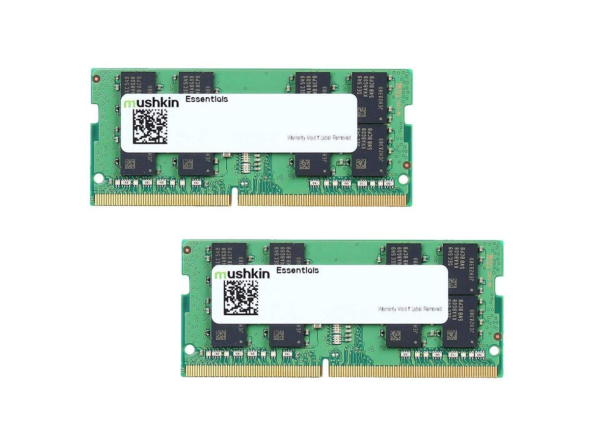 Mushkin ESSENTIALS 32GB (2x16GB) PC4-21300 2666MHz 260-pin Dual-Channel Notebook Memory Model MES4S266KF16GX2