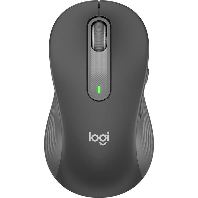Logitech Signature M650 L LEFT Mouse — Optical — Wireless — Bluetooth/Radio Frequency — Graphite — USB — 2000 dpi — Scroll Wheel — 5 Button(s) — 5 Programmable Button(s) — Large Hand/Palm Size — Left-