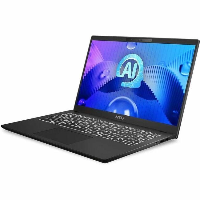 MSI Modern 15 H AI C1M Modern 15 H AI C1MG-056US 15.6″ Notebook — Full HD — Intel Core Ultra 7 155H — 32 GB — 1 TB SSD — Core Black — Intel Chip — 1920 x 1080 — Windows 11 Pro — Intel Arc Graphic