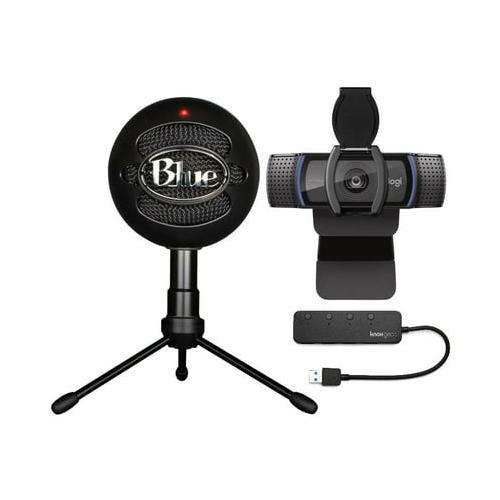 Blue Microphones Snowball Ice USB Microphone (Black) Bundle