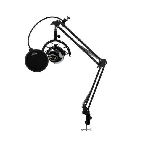 Blue Microphones Snowball Mic w/ Knox Boom Scissor Arm, Shock Mount & Pop Filter