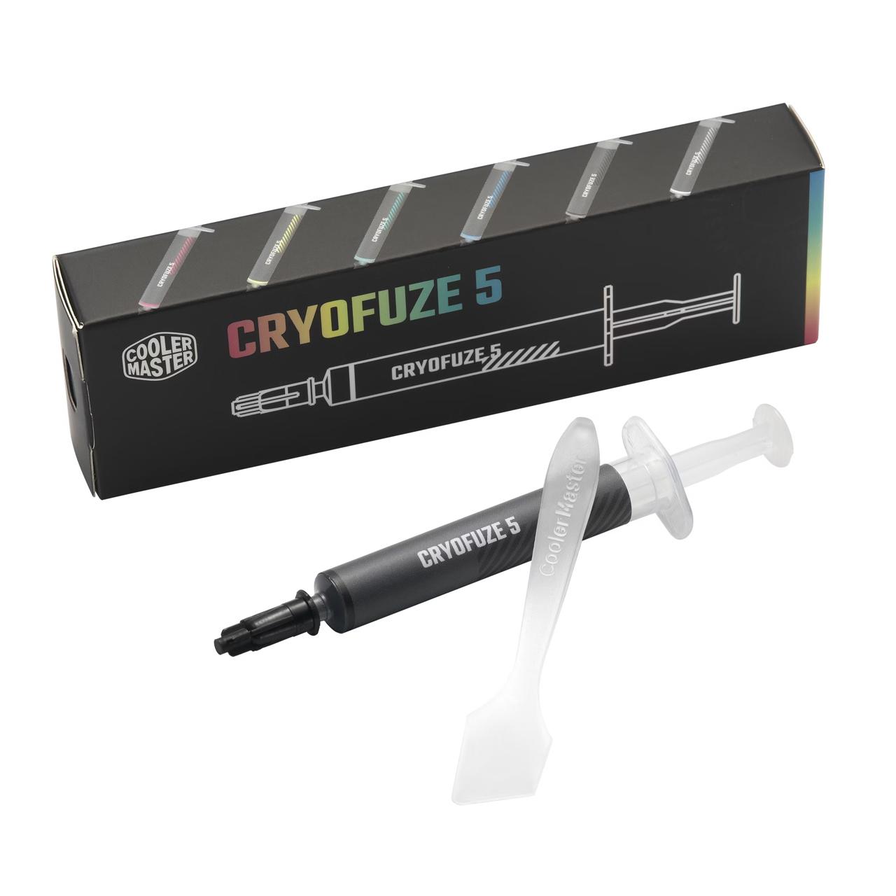 Cooler Master MGY-ADSK-N03G-R1 CryoFuze 5 Thermal Paste, Nanoparticles, CPU/GPU Temp-50°C to 240°C for CPU, GPU Coolers (Black)