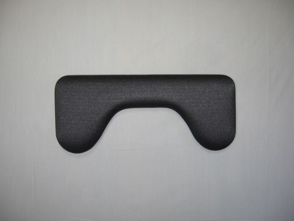 Подлокотник для стола Curved Morency, черная ткань, 25×61 см