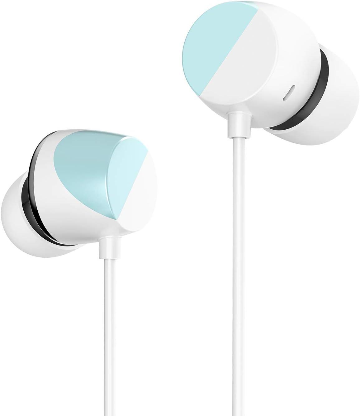 TUNAI Piano Audiophile Earphones — Hi-Res Earbuds with Dual Drivers for Incredible Balanced Sound and Clear Treble — Great for Workouts at The Gym, Sports, Listening at Home (Polar Blue)