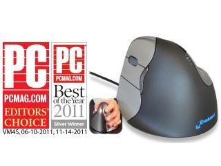 EVOLUENT VM4 VERTICAL MOUSE LEFT HANDED — THE ERGONOMIC PATENTED SHAPE SUPPORTS