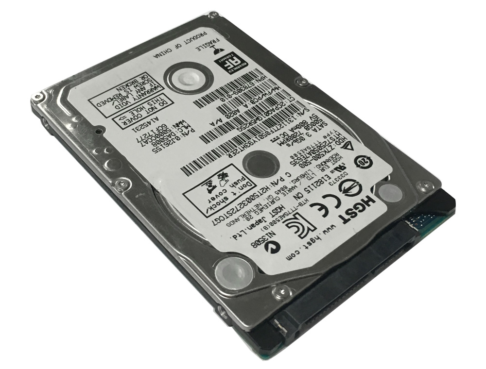 HGST HTS725050A7E635 500GB 7200RPM 32MB Cache SATA 3.0Gb/s 2.5″ Internal Notebook Hard Drive — OEM