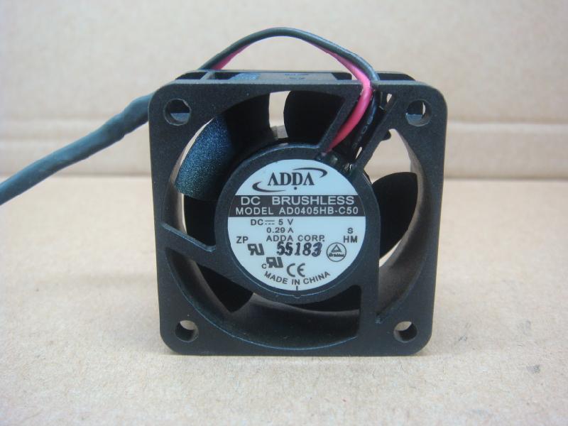 ADDA 40x20mm AD0405HB-C50 5V 0.29A 2 Wires Case Fan 4Cm inverter Cooler