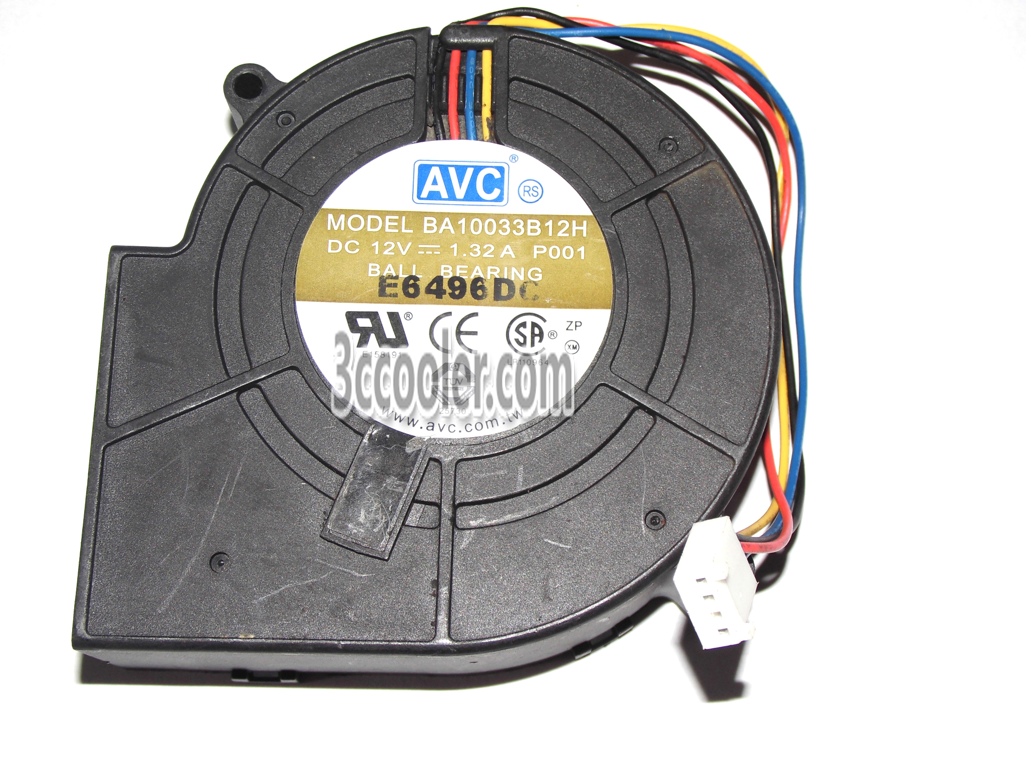 10 Pcs for AVC 97x33mm BA10033B12H P001 12V 1.32A 4 Wires 4 Pin PWM DC Blower 10CM centrifugal Cooler
