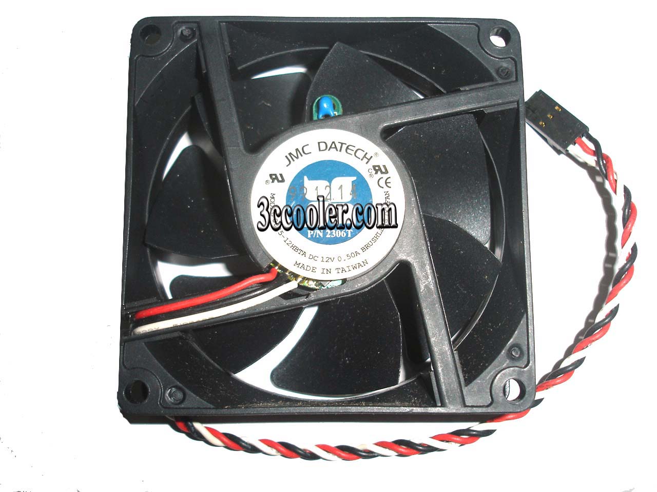 JMC 8CM 80*25mm 0825-12HBTA 12V 0.5A 3 Wires 3 Pins Case fan cpu cooler