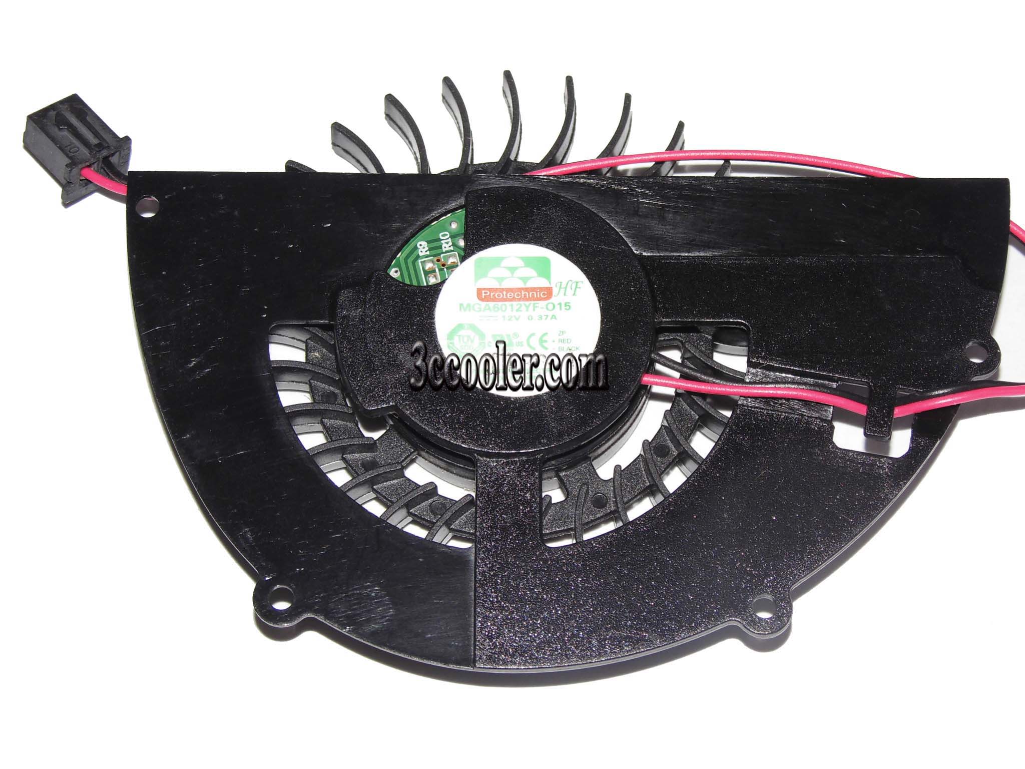 MAGIC MGA6012YF-O15 12V 0.37A 2 Wires 2 pins sector-shaped vga fan graphics card cooler